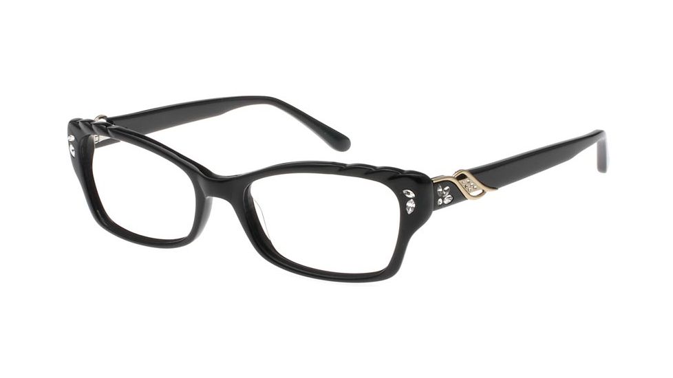 Diva 5415 Eyeglass Frames, Female, Black-Gold Frame, 53-18-140 5415-97A