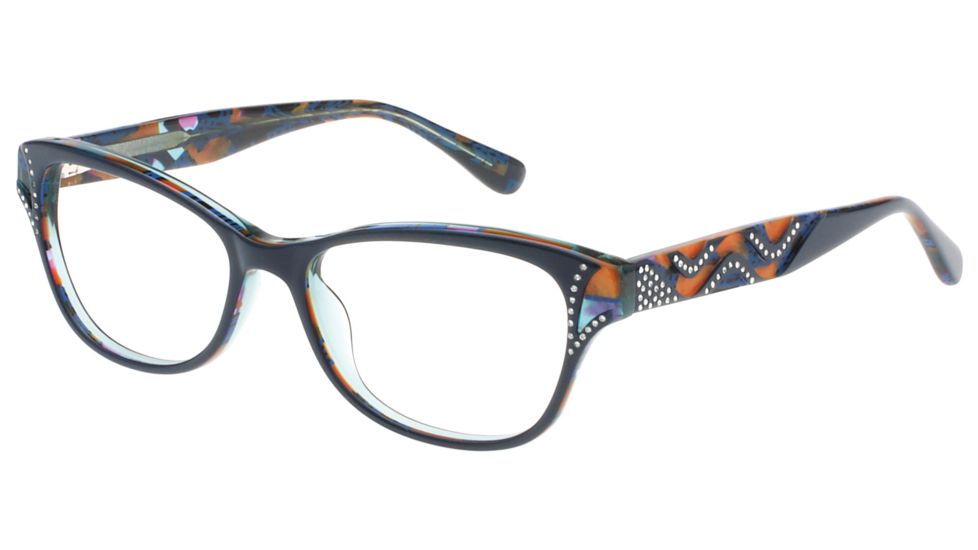 Diva 5484 Eyeglasses, Women's, Blue-Rust-Polka Dot, 52-17-135, DI5484356