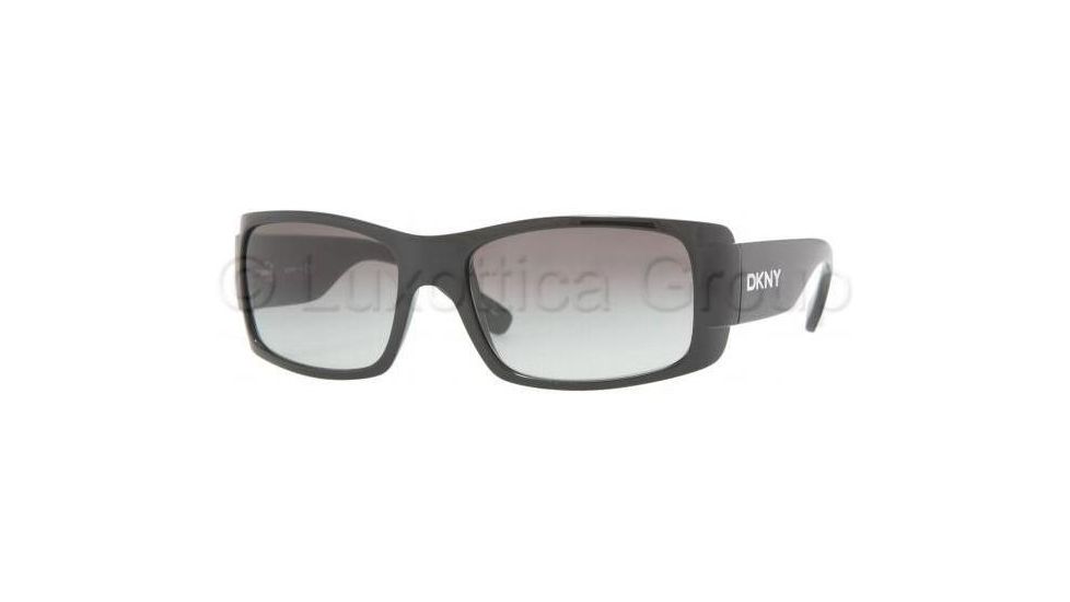 DKNY DY4064 Single Vision Prescription Sunglasses DY4064-329011-5617 - Frame Color: Black, Lens Diameter: 56 mm, Frame Color: Black
