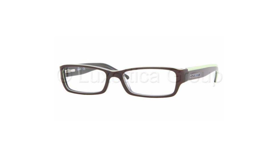 DKNY DY 4587 Eyeglasses Styles Brown/Green/Transparent Blue Frame w/Non-Rx 51 mm Lenses, 3401-5116, DKNY DY 4587 Eyeglasses Styles Brown/Green/Transparent Blue Frame w/Non-Rx 51 mm Lenses
