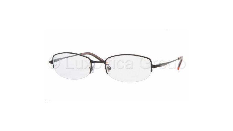 DKNY DY5592 SV Prescription Eyeglasses - Shiny Black Demo Lens Frame / 49 mm Prescription Lenses, 1111-4918