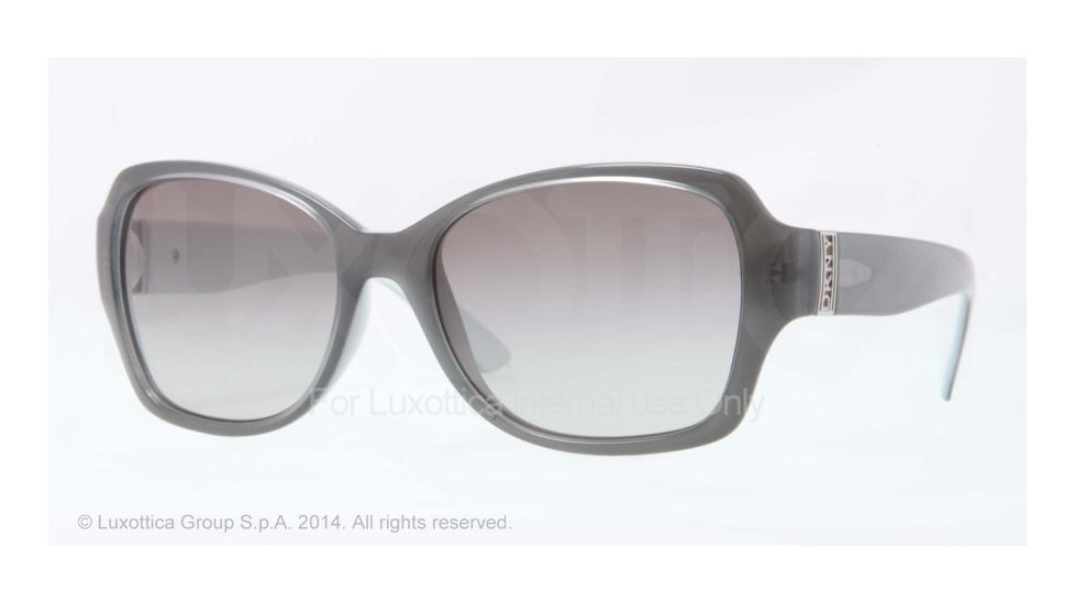 DKNY DY4111 Bifocal Prescription Sunglasses DY4111-363011-57 - Lens Diameter 57 mm, Frame Color Gray/white