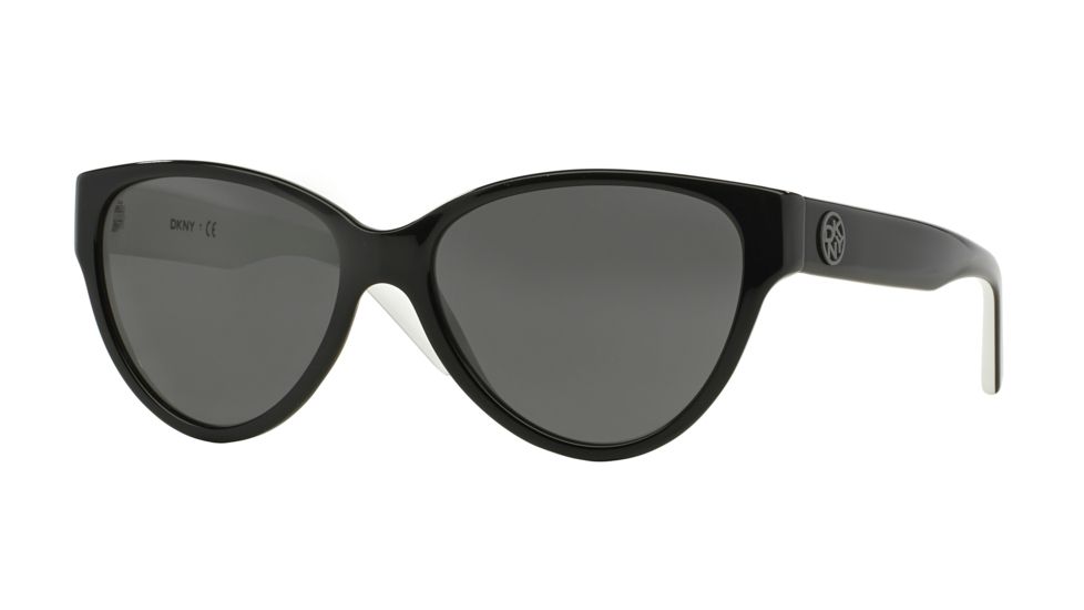 DKNY DY4112 Bifocal Prescription Sunglasses DY4112-362787-56 - Lens Diameter 56 mm, Frame Color Top Black On White