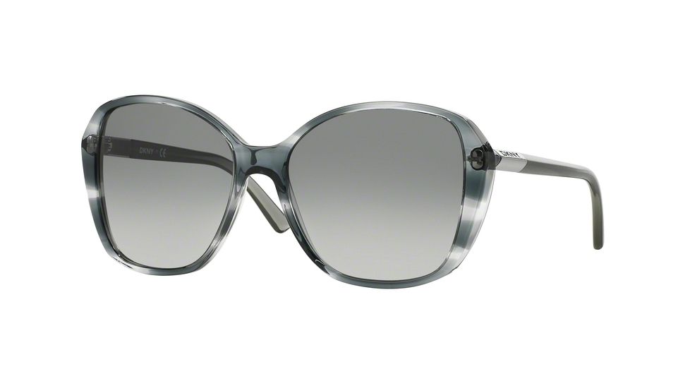 DKNY DY4122 Bifocal Prescription Sunglasses DY4122-361011-57 - Lens Diameter 57 mm, Frame Color Spotted Transparent Grey