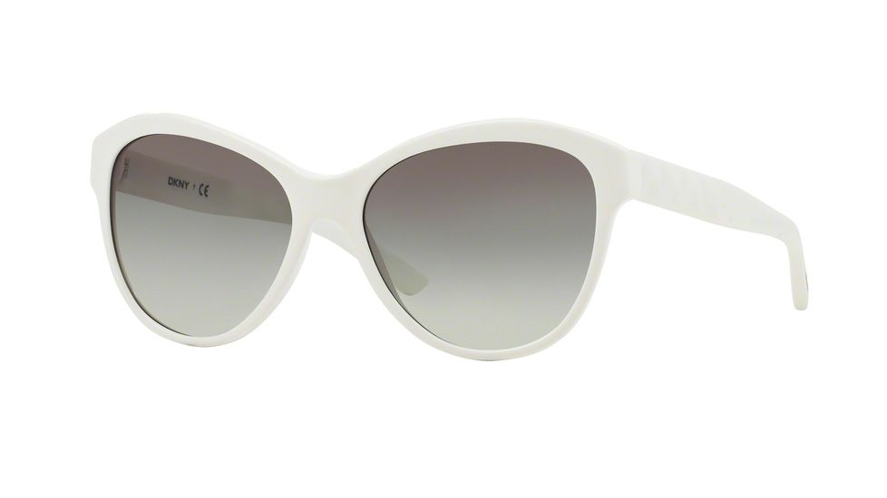 DKNY DY4123 Single Vision Prescription Sunglasses DY4123-366411-57 - Lens Diameter 57 mm, Frame Color White