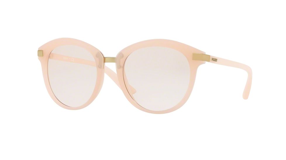 DKNY DY4140 Single Vision Prescription Sunglasses DY4140-371673-52 - Lens Diameter 52 mm, Frame Color Light Blush