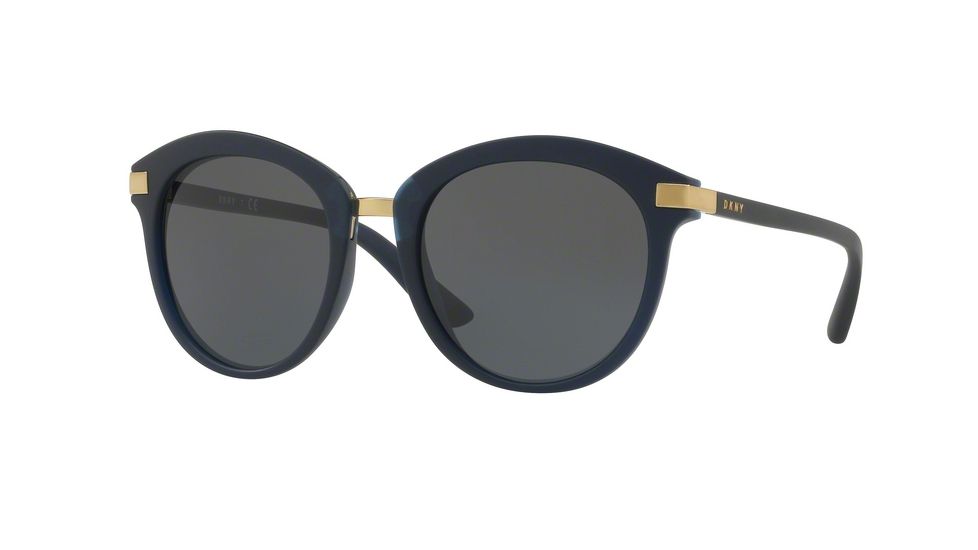 DKNY DY4140 Single Vision Prescription Sunglasses DY4140-371787-52 - Lens Diameter 52 mm, Frame Color Blue