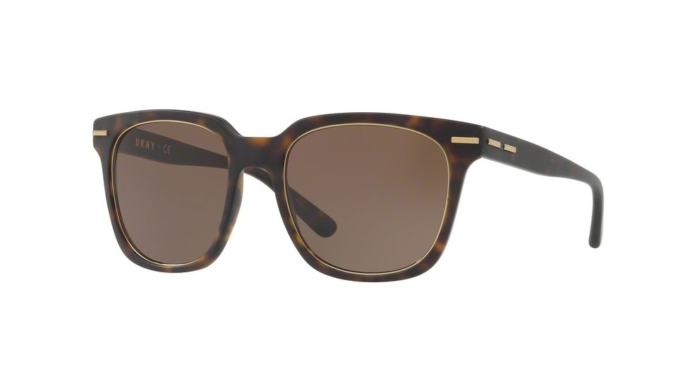 DKNY DY4141 Progressive Prescription Sunglasses DY4141-371073-52 - Lens Diameter 52 mm, Frame Color Matte Dark Tortoise