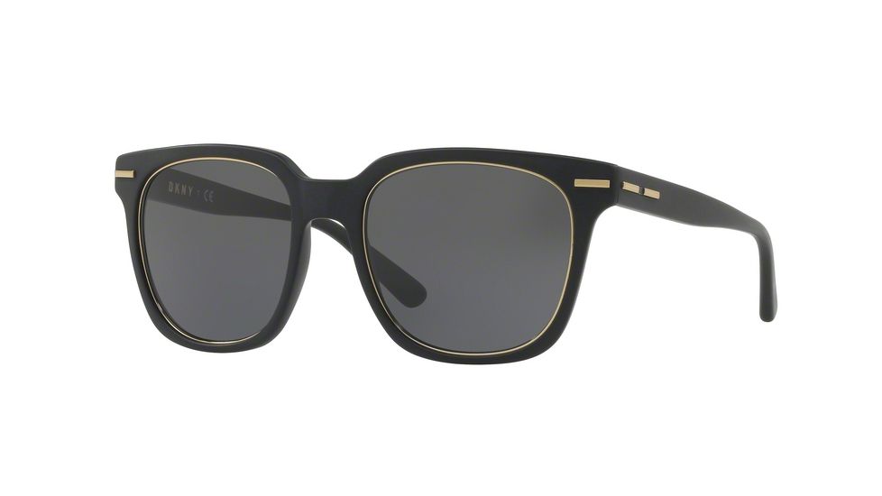 DKNY DY4141 Progressive Prescription Sunglasses DY4141-371187-52 - Lens Diameter 52 mm, Frame Color Matte Black