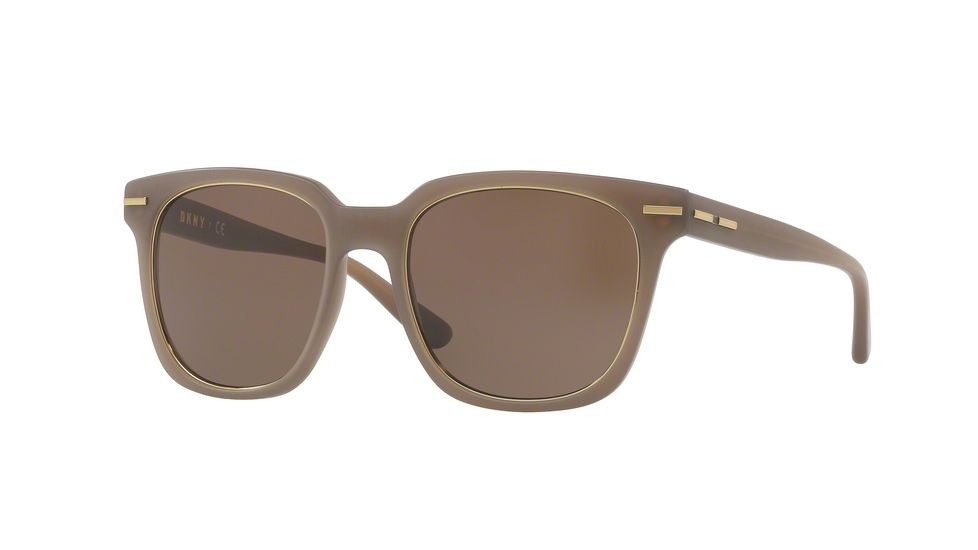 DKNY DY4141 Progressive Prescription Sunglasses DY4141-371273-52 - Lens Diameter 52 mm, Frame Color Matte Taupe