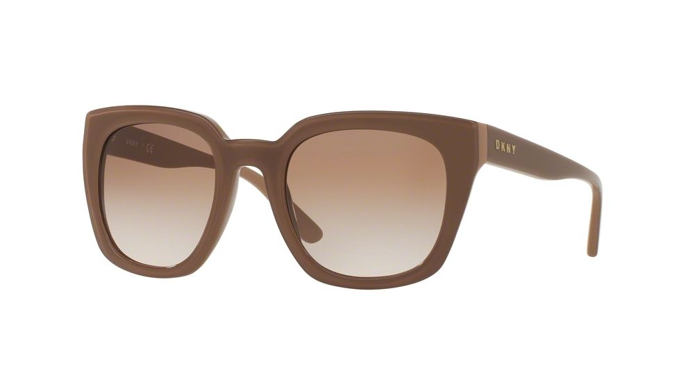 DKNY DY4144 Progressive Prescription Sunglasses DY4144-372313-52 - Lens Diameter 52 mm, Frame Color Tonal Nude