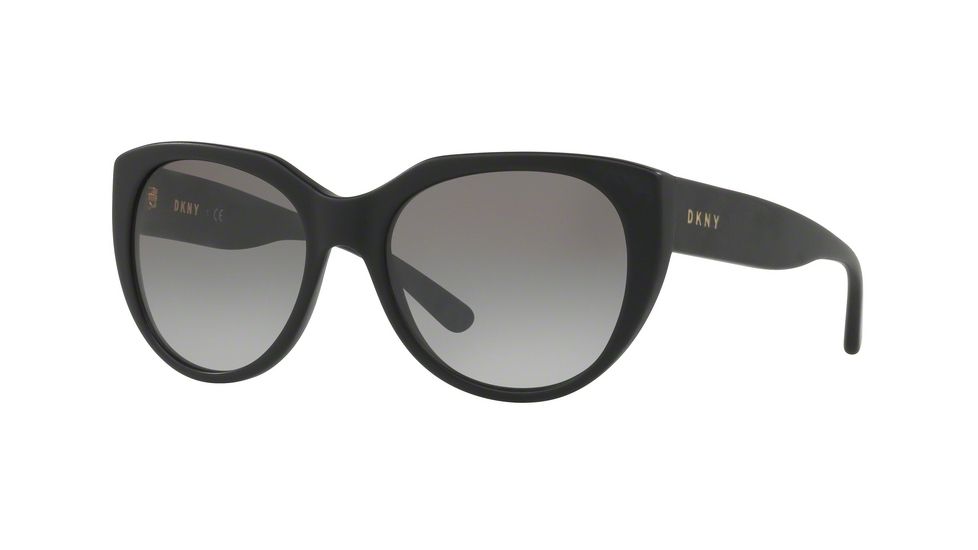 DKNY DY4149 Single Vision Prescription Sunglasses DY4149-371111-55 - Lens Diameter 55 mm, Frame Color Matte Black