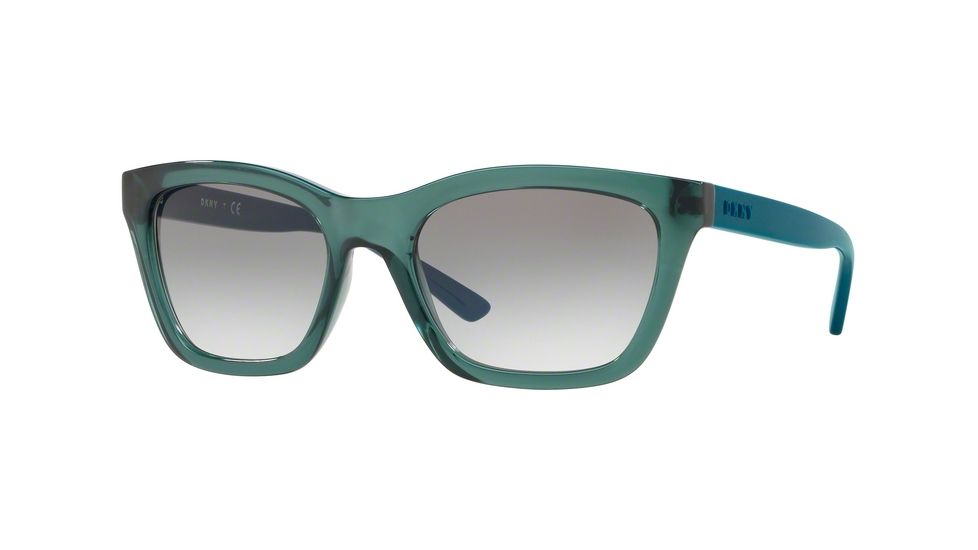 DKNY DY4158 Bifocal Prescription Sunglasses DY4158-37898E-55 - Lens Diameter 55 mm, Frame Color Transparent Teal