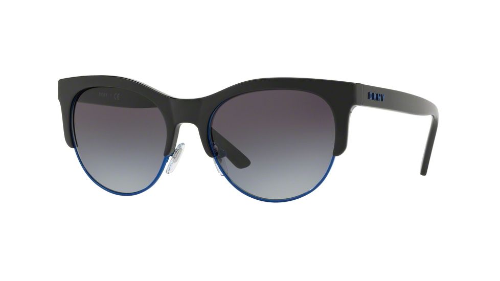 DKNY DY4160 Bifocal Prescription Sunglasses DY4160-36888G-56 - Lens Diameter 56 mm, Frame Color Shiny Black