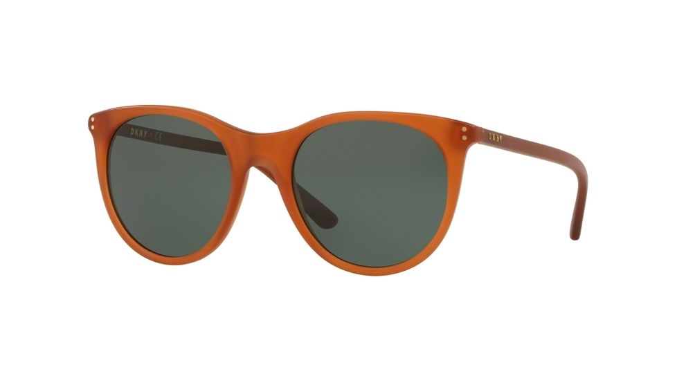 DKNY DY4162 Progressive Prescription Sunglasses DY4162-373271-52 - Lens Diameter 52 mm, Frame Color Transparent Amber