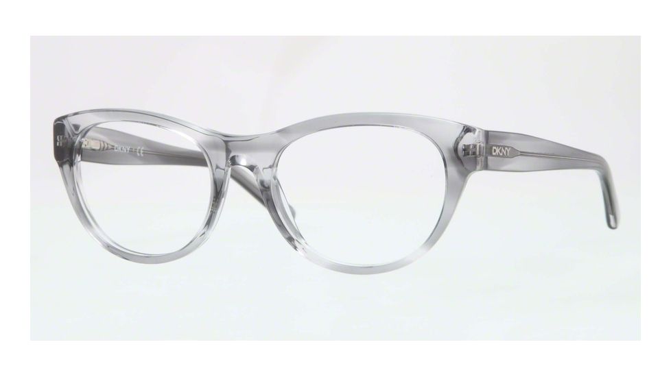 DKNY DY4640 Progressive Prescription Eyeglasses 3610-51 - Spotted Transp Gray Frame, Demo Lens Lenses