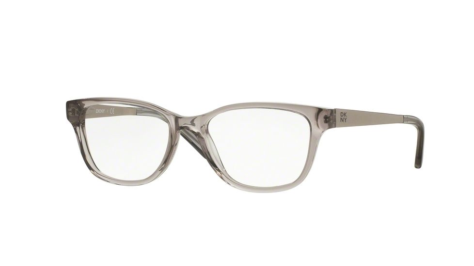 DKNY DY4672 Single Vision Prescription Eyeglasses 3696-51 - Grey Crystal/satin Silver Frame