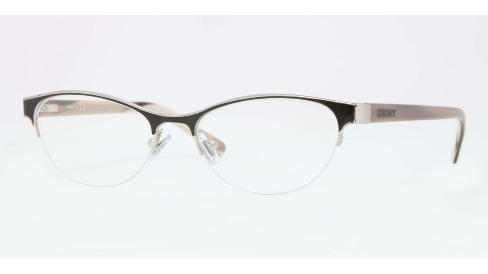 DKNY DY5642 Progressive Prescription Eyeglasses 1097-52 - Matte Chrome Frame, Demo Lens Lenses