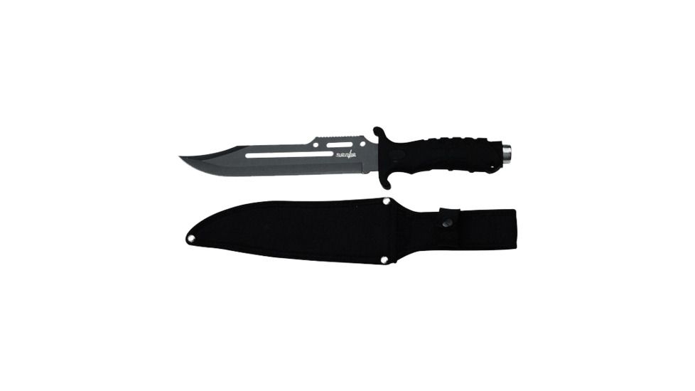Survivor Black Handle Hunting Knife HK 1036