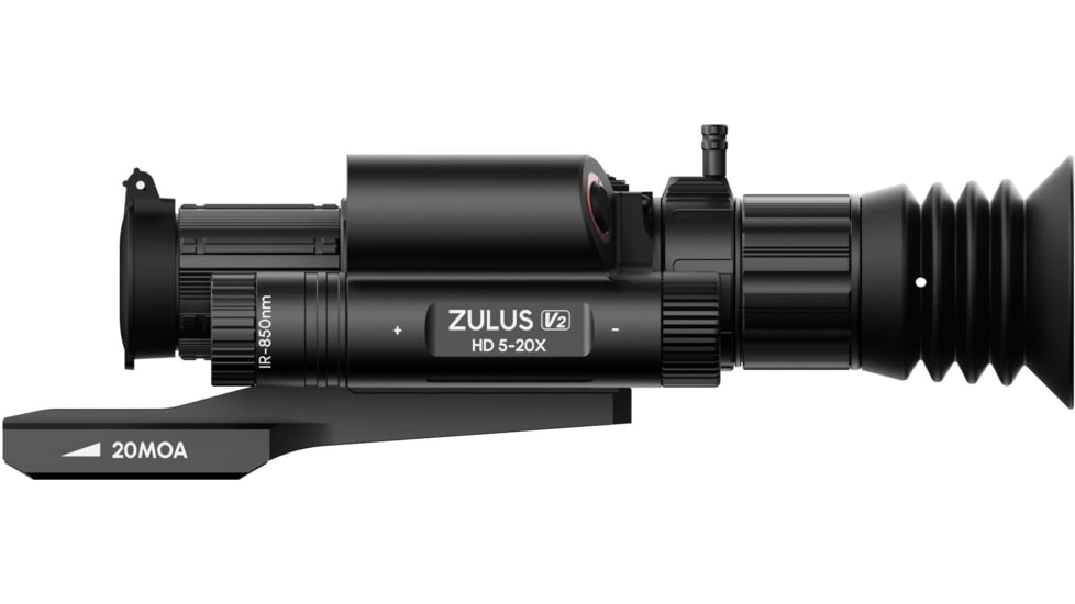 DNT Optics Zulus HD 5-20x V2 Digital Night Vision Riflescope w/ Laser Rangefinder