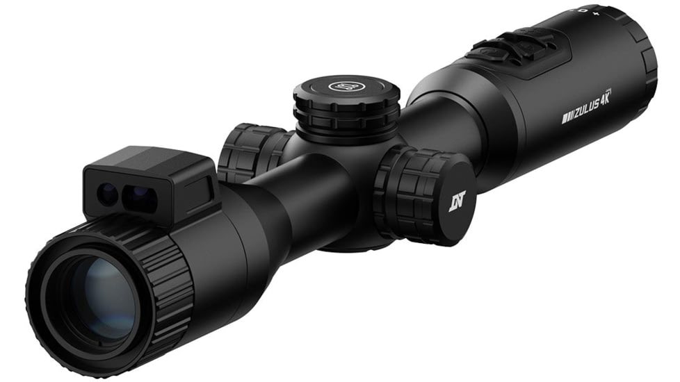 DNT Optics Zulus 4K 3-24x50mm Night Vision Riflescope w/Laser Rangefinder and DNT Ballistic Engine, Black, ZT4K324R