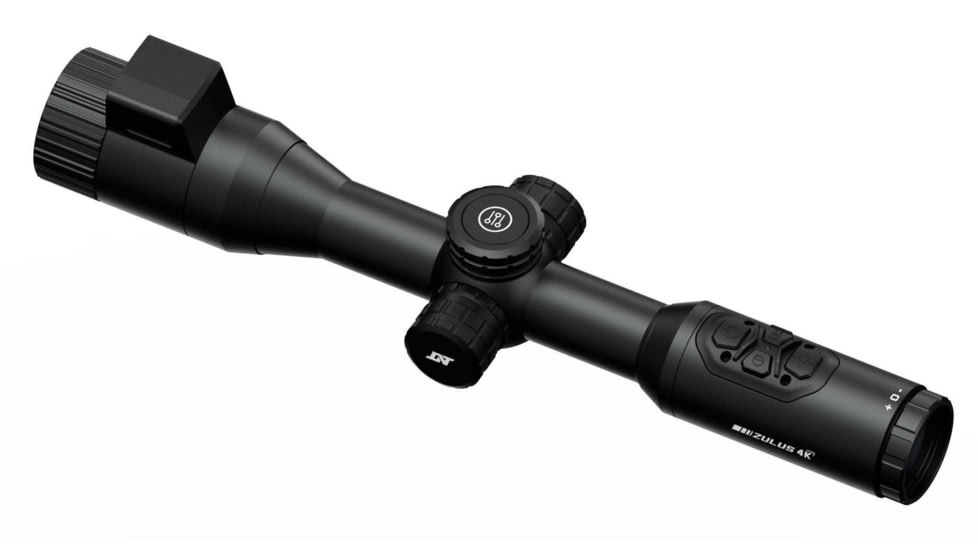 DNT Optics Zulus 4K 3-24x50mm Night Vision Riflescope w/Laser Rangefinder and DNT Ballistic Engine, Black, ZT4K324R