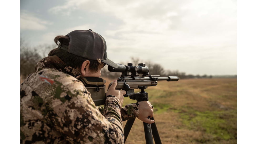 DNT Optics Zulus 4K 3-24x50mm Night Vision Riflescope w/Laser Rangefinder and DNT Ballistic Engine, Black, ZT4K324R