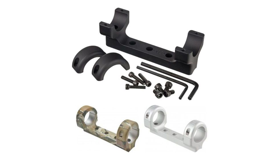 DNZ CVA Rifle 1 Inch Scope Tube Mounts, Black, Camo, Silver
