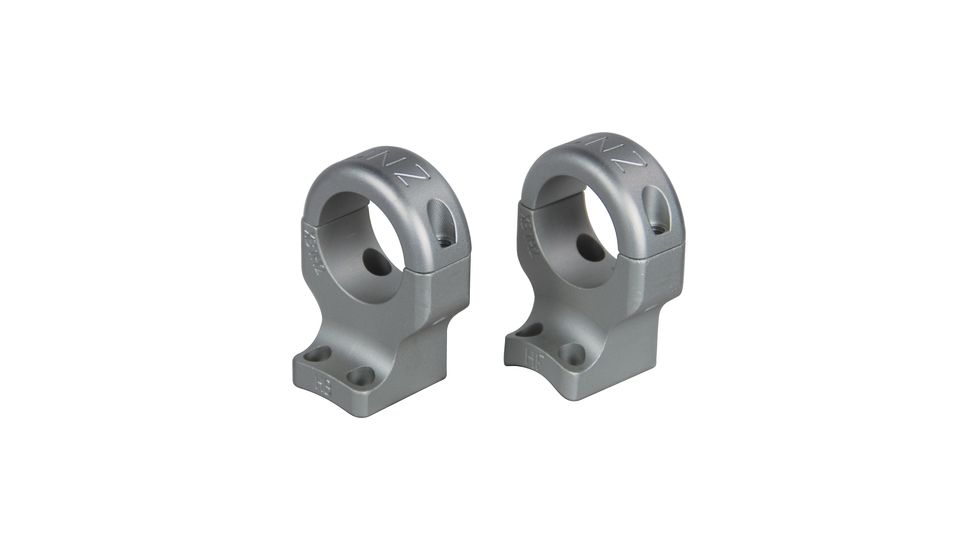 DNZ Products Hunt Masters Two Piece Mounts - Browning X-Bolt, High Ring, 1 in Tube, 2 Screws, Silver, XB1H2S