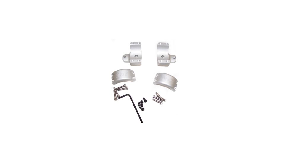DNZ Products Hunt Masters Two Piece Mounts - Marlin XL7/XS7/Winchester 70, High Ring, 1 in Tube, 4 Screws, Silver, 2W71THS