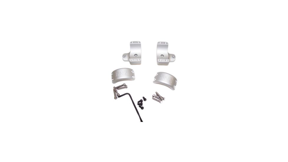 DNZ Products Hunt Masters Two Piece Mounts - Savage Flatback 2003 And Older, Low Ring, 30 mm Tube, 4 Screws, Silver, 2SF3TLS