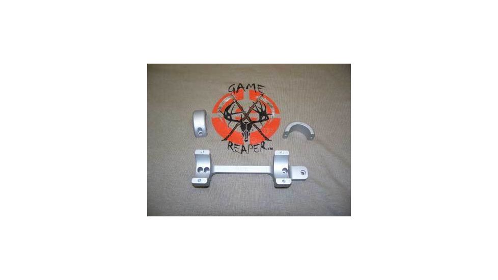 DNZ Products Game Reaper Scope Mount - Remington Model 7, Low Ring, 1 in Tube, Silver, 61700