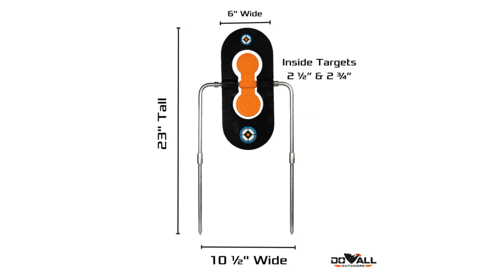 Do All Outdoors Biofusion Spinner, Black and Orange, 9 mm to 45 Cal, XSS01