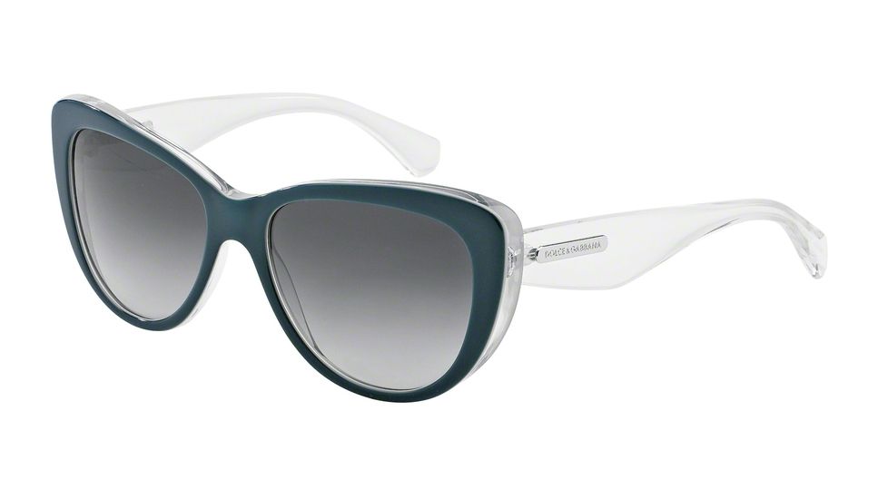 Dolce&amp;Gabbana 3 LAYERS DG4221 Progressive Prescription Sunglasses DG4221-27998G-55 - Lens Diameter 55 mm, Frame Color Petroleum/white Pearl/cryst