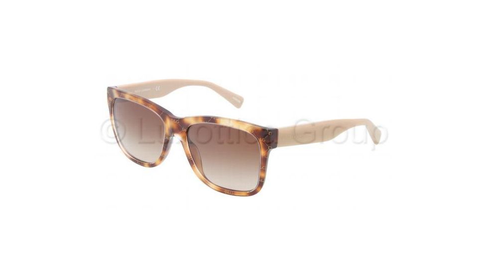 Dolce&amp;Gabbana D&amp;G ALL OVER DG4158P Progressive Prescription Sunglasses DG4158P-266413-5517 - Lens Diameter 55 mm, Frame Color Gold/Havana