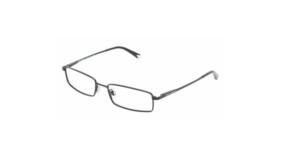 Dolce&amp;Gabbana DG1208 Bifocal Eyeglasses - Black Demo Lens Frame / 52 mm Prescription Lenses, 064-5217