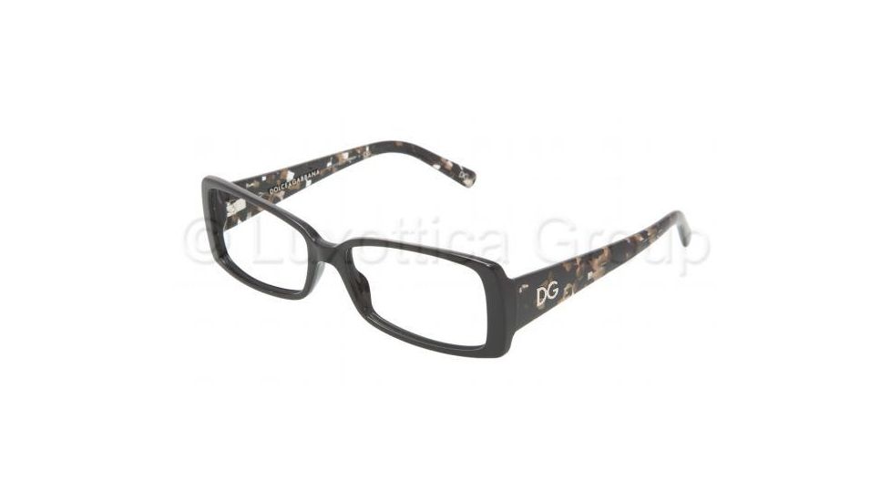 Dolce&amp;Gabbana DG 3080 Eyeglasses Styles - 1527 Black Frame w/Non-Rx 55 mm Diameter Lenses, 1527-5516