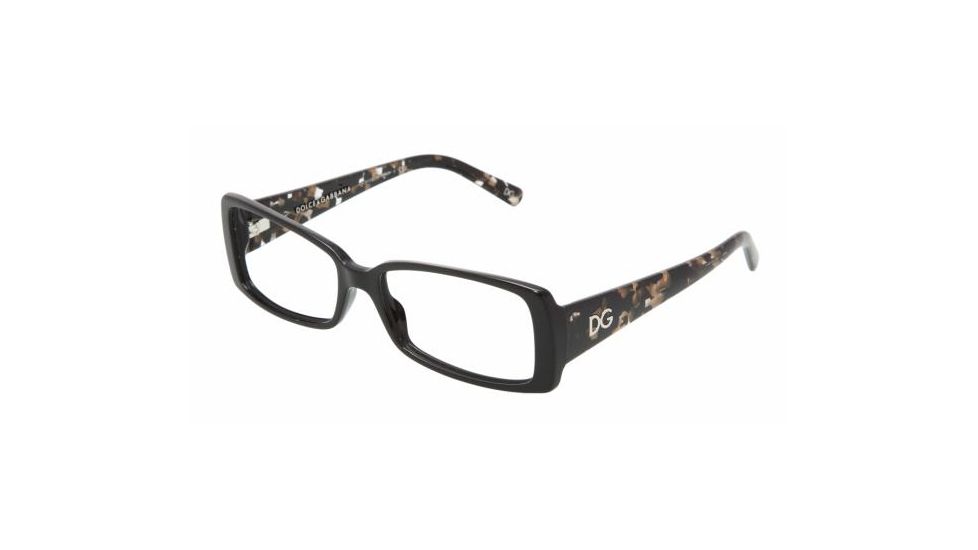 Dolce&amp;Gabbana DG 3080 Eyeglasses Styles - Black Frame w/Non-Rx 53 mm Diameter Lenses, 1527-5316