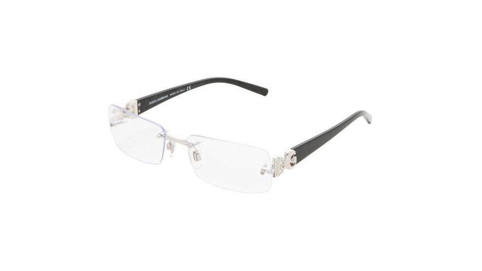 Dolce &amp; Gabanna DG1169B #130 - Silver Frame, Demo Lens Lenses