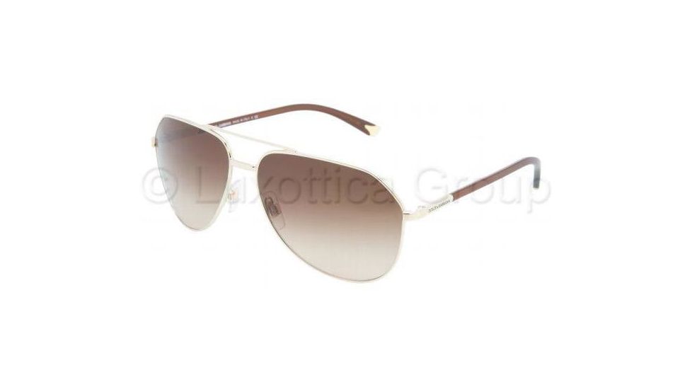 Dolce&amp;Gabbana DG2094 Sunglasses 488/13-6114 - Pale Gold Brown Gradient