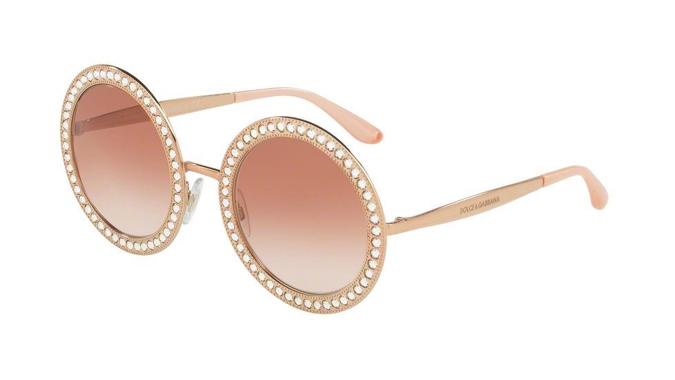 Dolce&amp;Gabbana DG2170B Progressive Prescription Sunglasses DG2170B-129813-51 - Lens Diameter 51 mm, Frame Color Pink Gold