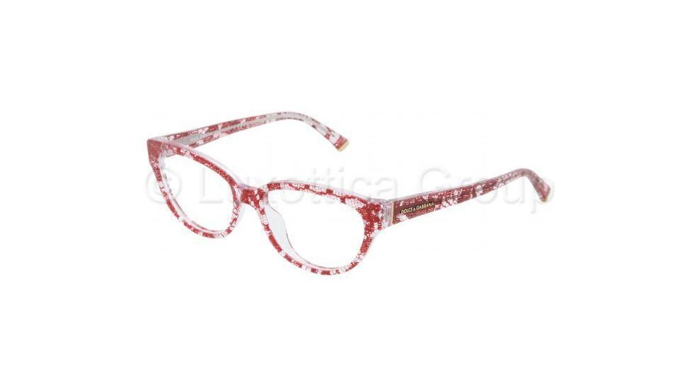 Dolce&amp;Gabbana DG3116 Single Vision Prescription Eyewear 1903-5316 - Red Lace 