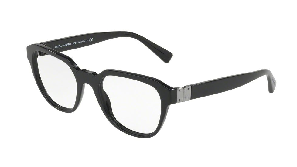 Dolce&amp;Gabbana DG3277F Single Vision Prescription Eyeglasses 501-53 - Black Frame
