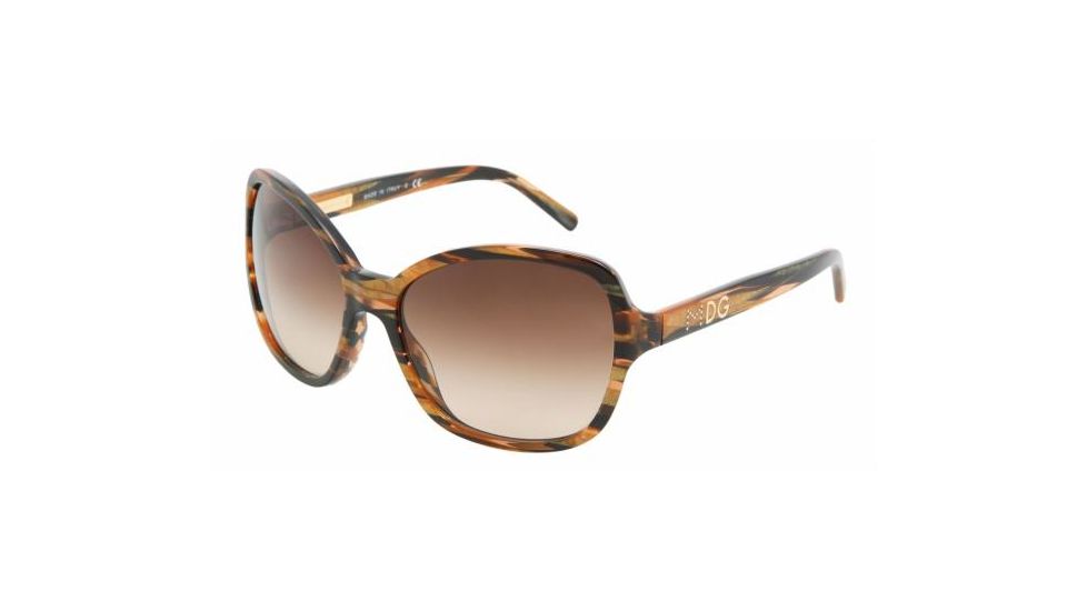 Dolce &amp; Gabanna DG4107 #181313 - Gold / Black Brown Gradient Frame