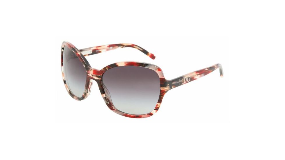 Dolce &amp; Gabanna DG4107 #18148G - Red / Silver Gray Gradient Frame