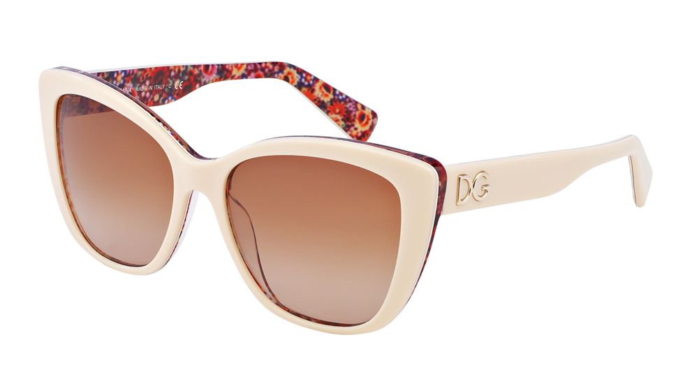 Dolce&amp;Gabbana DG4216 Bifocal Prescription Sunglasses DG4216-279313-55 - Lens Diameter 55 mm, Frame Color Top Beige On Mosaic