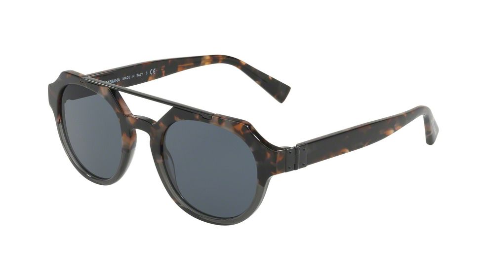 Dolce&amp;Gabbana DG4313 Sunglasses 3145R5-50 - Blue Havana/grey Frame, Grey Lenses