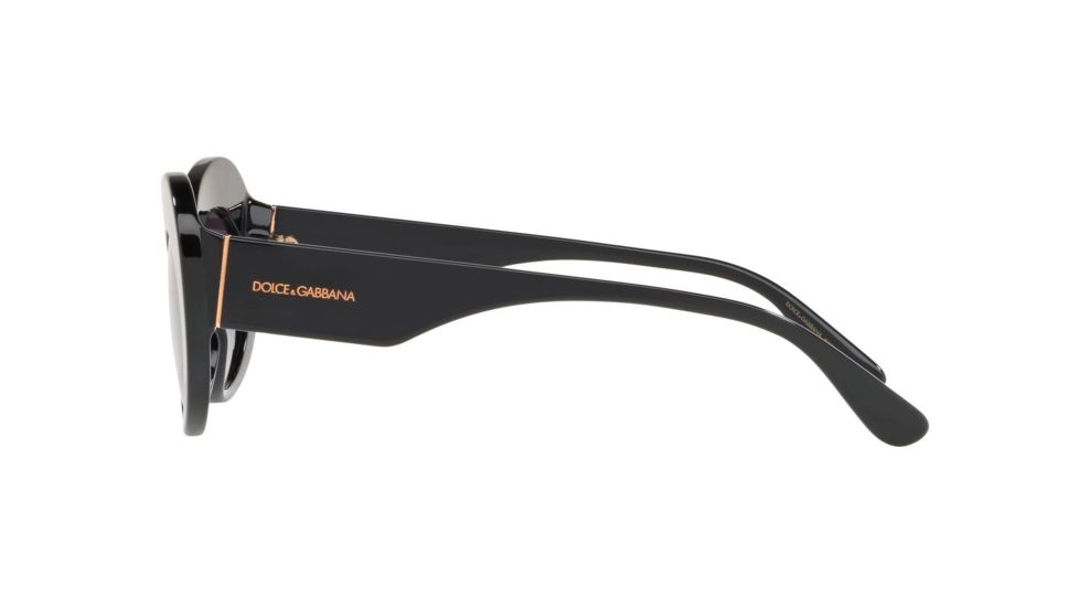 Dolce&amp;Gabbana DG4345F Bifocal Prescription Sunglasses, 55mm, Black, DG4345F-501-8G-55-BI