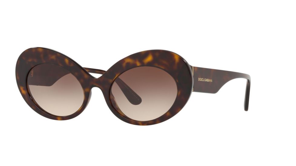 Dolce&amp;Gabbana DG4345F Bifocal Prescription Sunglasses, 55mm, Havana, DG4345F-502-13-55-BI