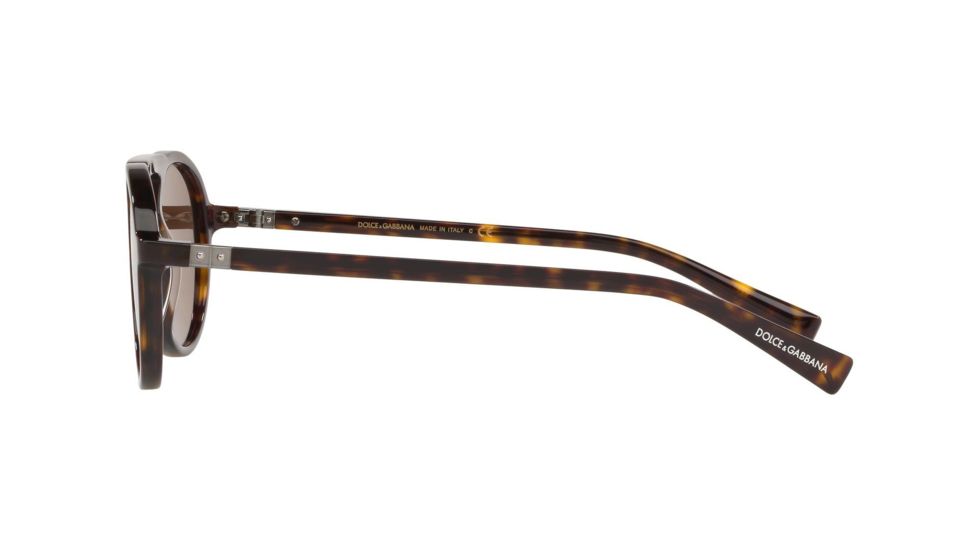 Dolce&amp;Gabbana DG4351F Progressive Prescription Sunglasses, 54mm, Havana, DG4351F-502-73-54-PRO